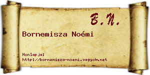 Bornemisza Noémi névjegykártya